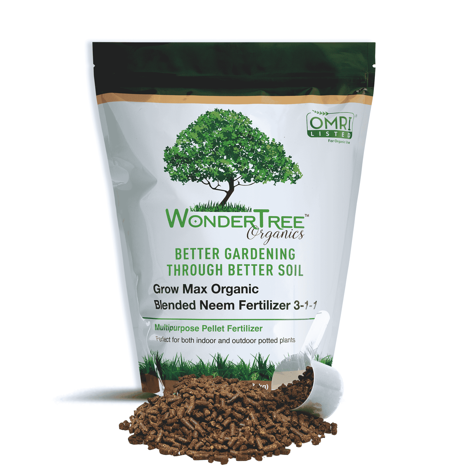 4lb Grow Max Organic, Blended Neem Fertilizer 3-1-1