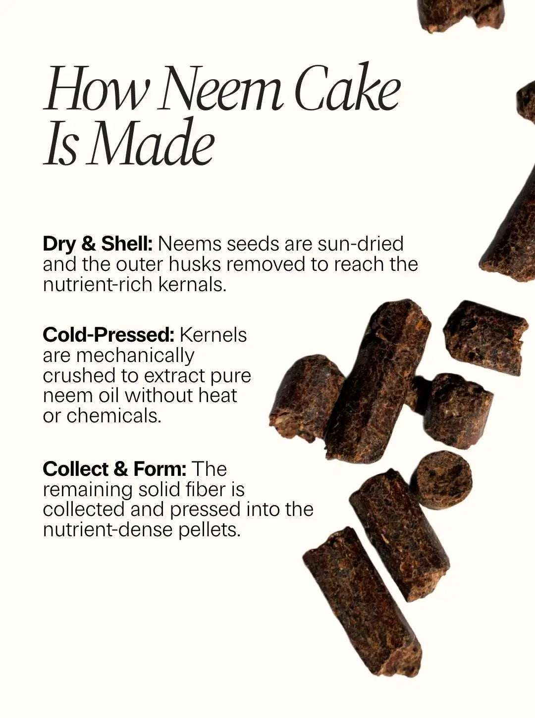 WonderTree Organics 100% Neem Cake Organic Fertilizer 2-1-1 (4 lb) + Free Shipping